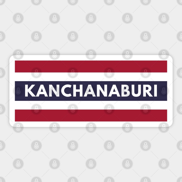 Kanchanaburi City in Thailand Flag Sticker by aybe7elf